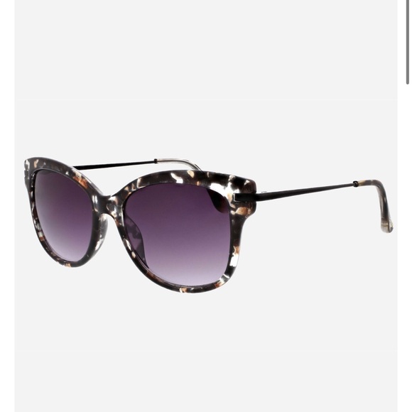 Oscar De La Renta Acetate Tortoise Shell Cat Eye Sunglasses Black - Picture 4 of 17